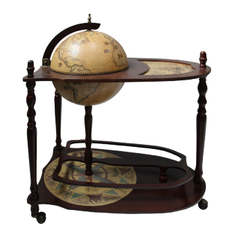 Глобус-бар напольный со столиком в новом дизайне