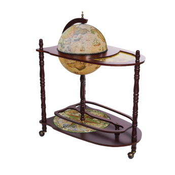 Глобус-бар  светлый напольный со столиком Небесная Сфера
