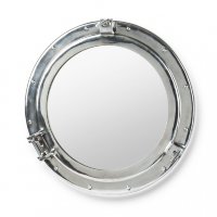 Зеркало Иллюминатор корабля серебристый - Диаметр 50 см