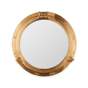Иллюминатор зеркало 50 см Золотой Антик