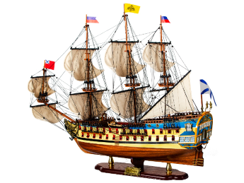Модель корабля линкор Полтава 1783г